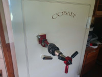 Cobalt Safe with Drill Rig attached